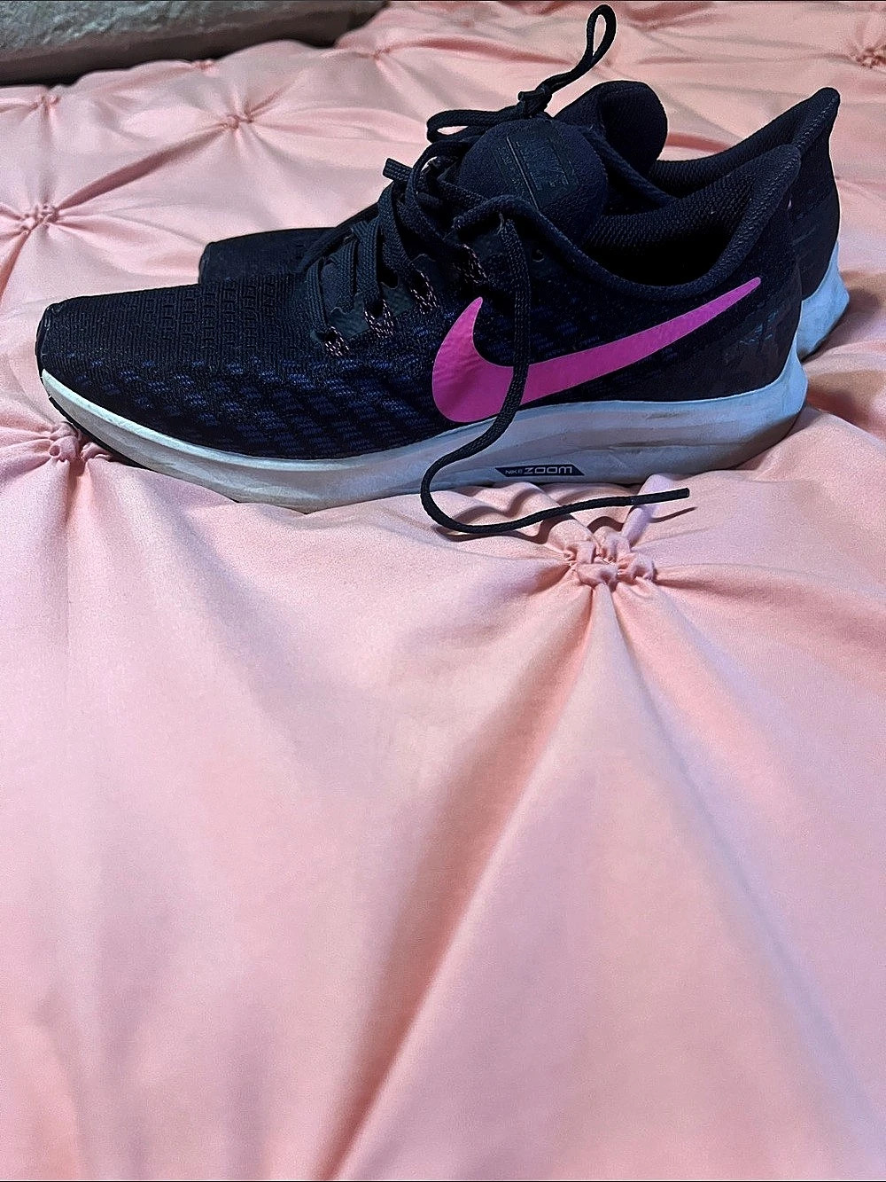Nike Air Zoom Pegasus 37 Athletic Shoes navy & Pink US 9